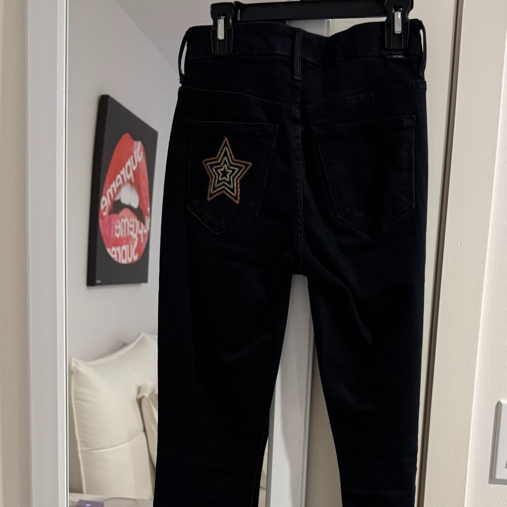 MOTHER Blackbird Jeans with Star